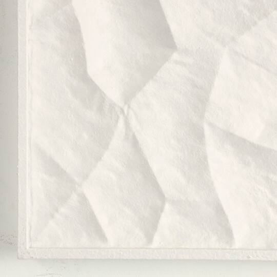 Abstract Dimensional Wall Art in White Frame